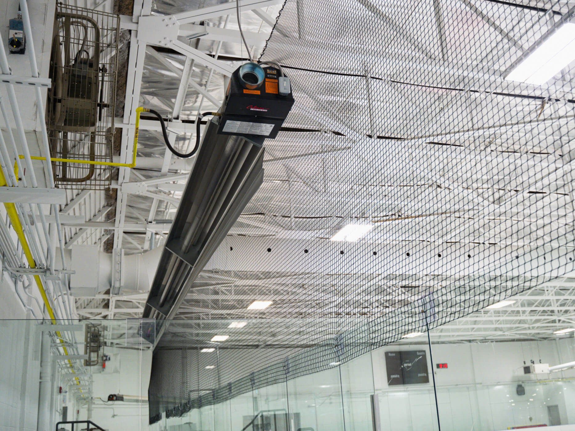 Infrared Industrial Calcana Heater in Jimmie Condon Hockey Arena