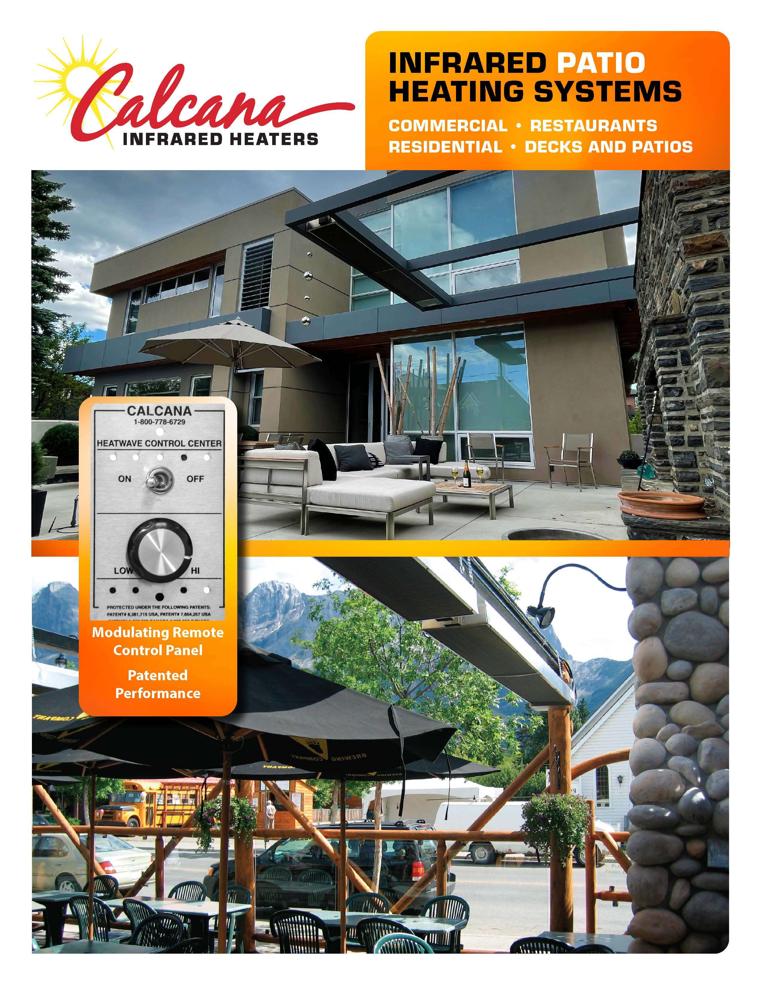 Calcana Infrared Patio Heater Brochure