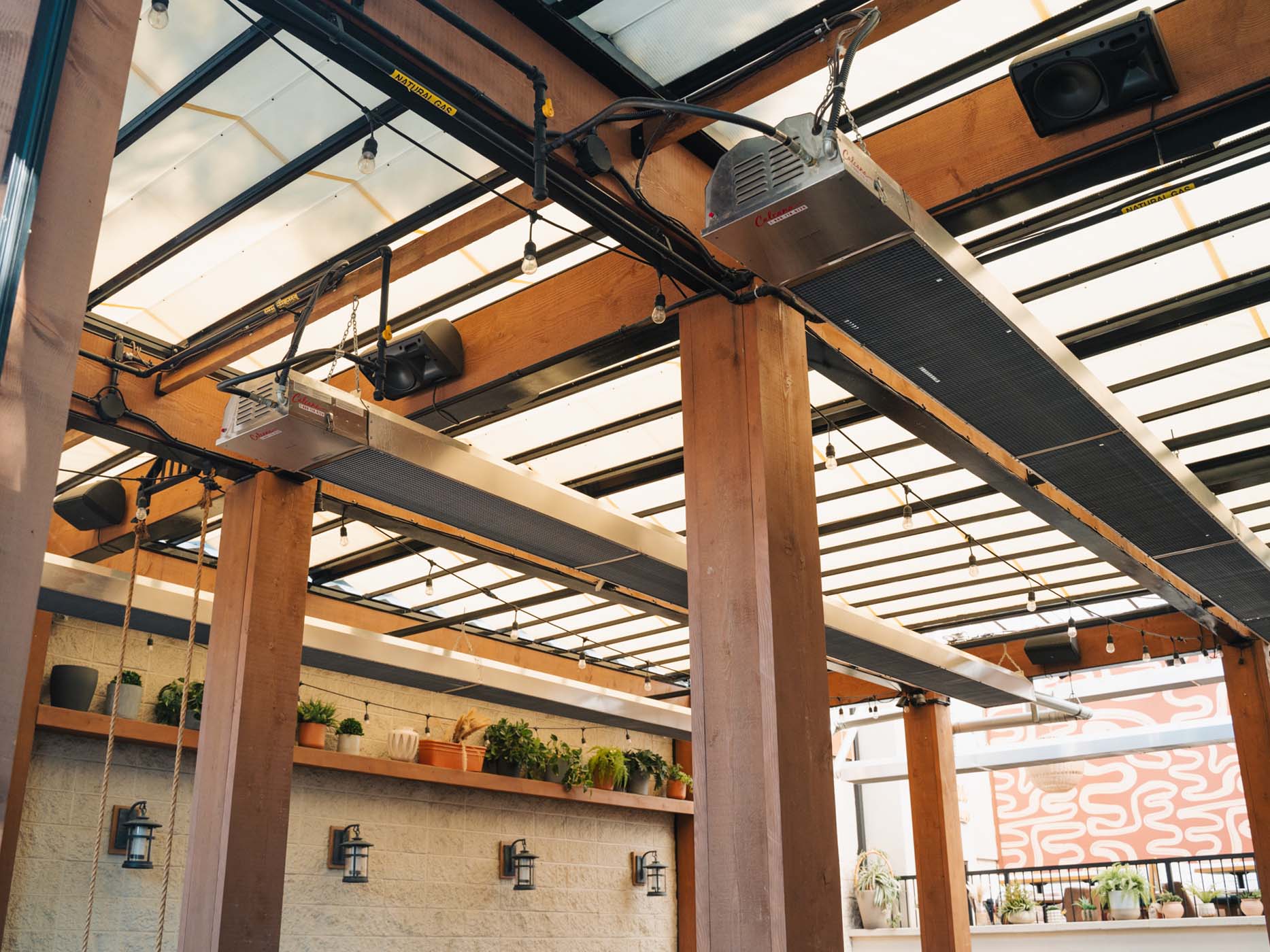PH 75A Infrared Patio Heater at Porch